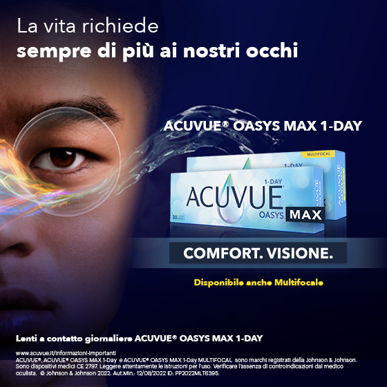 IN CENTRO OTTICO TI ASPETTANO LE LENTI A CONTATTO ACUVUE® OASYS MAX 1-DAY